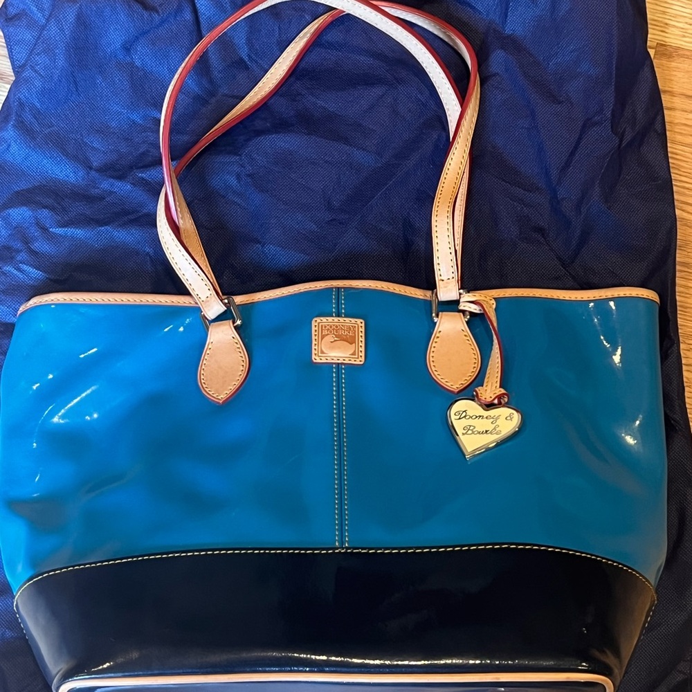 Downey and Burke Two-toned tote